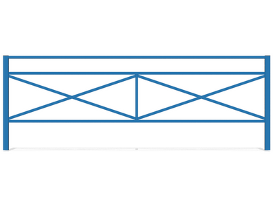 Ограждение металлическое Перекрестная гармония