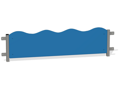 Ограждение с металлическими креплениями Штормовой барьер