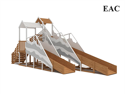 Зимняя горка Snow Fox, скат 8+5 м (мод. 2)